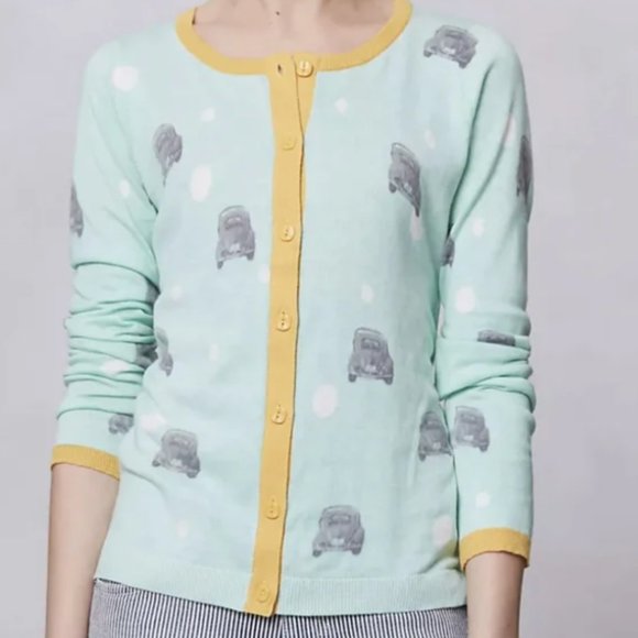 Anthro Giuliana Leila Road Rage Cardigan with cashmere szXS - Picture 11 of 12